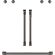 Cafe 2 x French-Door Handles, 1 x 30 Inch Handle - Brushed Black (CXWDFHKPMBT)