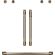 Cafe 2 x French-Door Handles, 1 x 30 Inch Handle - Brushed Bronze (CXWDFHKPMBZ)