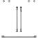 Cafe 2 x French-Door Handles, 1 x 30 Inch Handle - Brushed Stainless (CXWDFHKPMSS)
