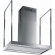 Futuro Futuro IS48EUROPE Island Mount Range Hood with 940 CFM Internal Blower, 4 Speed Electronic Controls, 4 Halogen Lights, Perimeter Suction Filter System and Tempered Glass Panel: 48