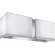 Futuro Futuro WL39MURFORTUNA Wall Mount Chimney Range Hood with 940 CFM Internal Blower, 4-Speed Whisper-Quiet Fan, 2 Halogen Work Lights, Unique Glass Panels and Convertible to Non-Ducted Operation: 