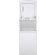 GE Unitized Spacemaker 2.3 cu. ft. Capacity Washer with Stainless Steel Basket and 4.4 cu. ft. Capacity Gas Dryer - White (GUD24GSSMWW)