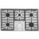 GE 36 Inch Built-In Gas Cooktop with Dishwasher-Safe Grates - Stainless Steel (JGP3036SLSS)