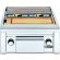 Lynx LSB2PC1LP  Professional Built In Double Side Burner w/Prep Center - LP