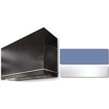 AGA AH3630LGE-CBB-PC Loge 36"W X 30"H Hood w/600 CFM Blower - Carnaby Blue, Polished Chrome Trim