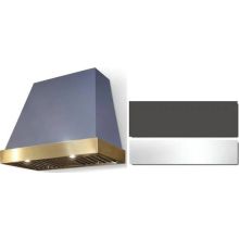 AGA AH4830EUC-SLT-PC Euclid 48"W X 30"H Hood w/1200 CFM Blower - Slate, Polished Chrome Trim