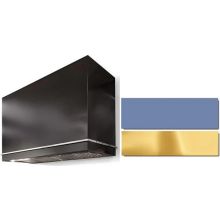 AGA AH4830LGE-CBB-PB Loge 48"W X 30"H Hood w/1200 CFM Blower - Carnaby Blue, Polished Brass Trim
