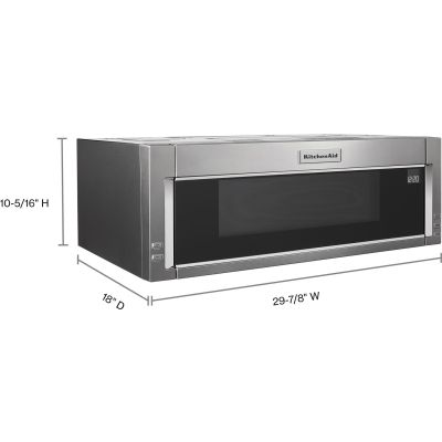 KitchenAid KMLS311HSS 1000-Watt Low Profile Microwave Hood