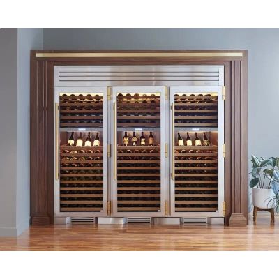True TR-30DZW-R-SG-C 30inch column - 150 bottle dual zone wine