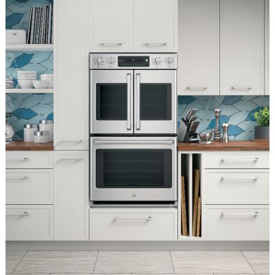 CT9570SLSS | Cafe 30 Inch French Door Double Oven, Wi-Fi Connect