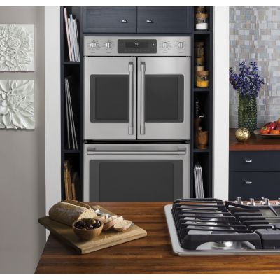 CT9570SLSS | Cafe 30 Inch French Door Double Oven, Wi-Fi Connect