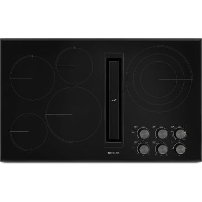 Jenn-Air JED3536GB Black Floating Glass 36 JX3 Electric Downdraft Cooktop  - Black
