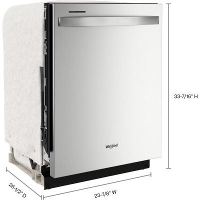 Whirlpool WDT750SAKZ Dishwasher, 47 dB - Fingerprint Resistant